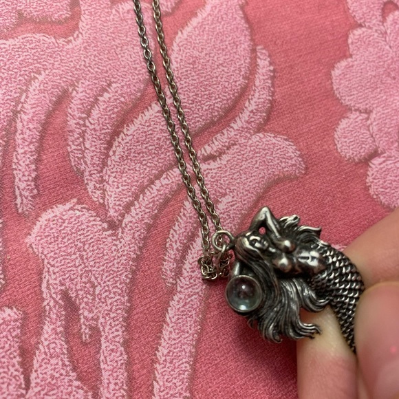 925 & Pewter J.Guthrie 1991 Mermaid Necklace - Picture 3 of 7